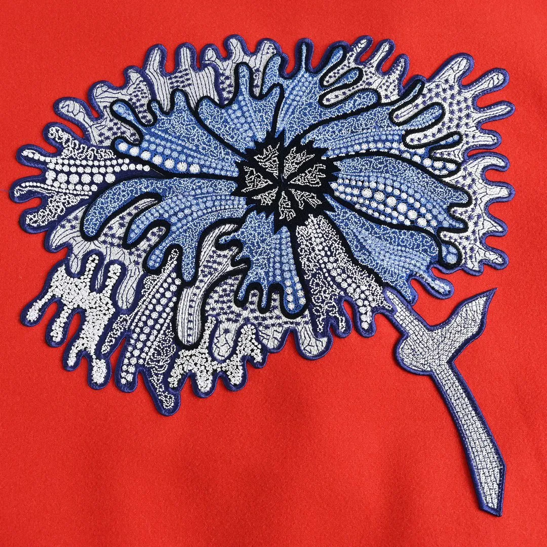 Louis Vuitton 23ss Back Embroidered Floral Baseball Jersey